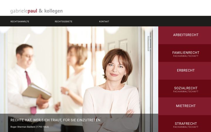 Screenshot of gabriele-paul.de