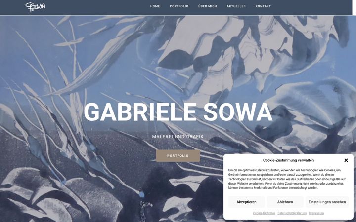 Screenshot of gabriele-sowa.de