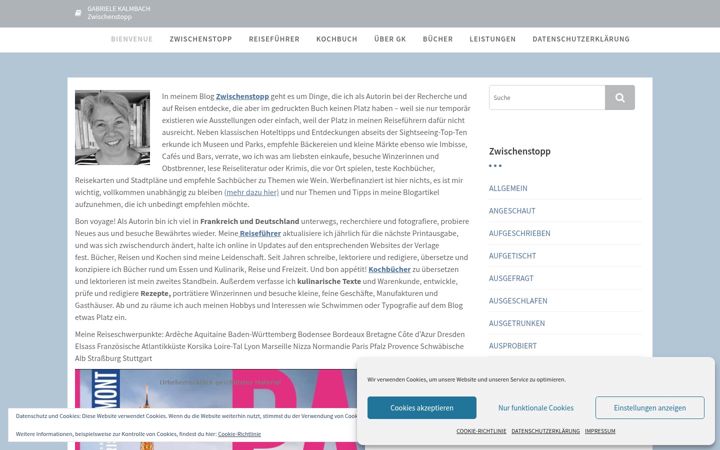 Screenshot ta' gabrielekalmbach.de