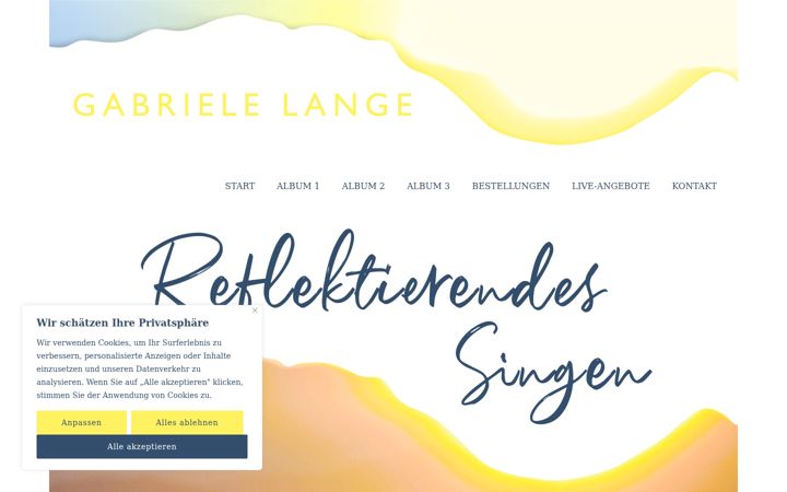 Screenshot ta' gabrielelange.de