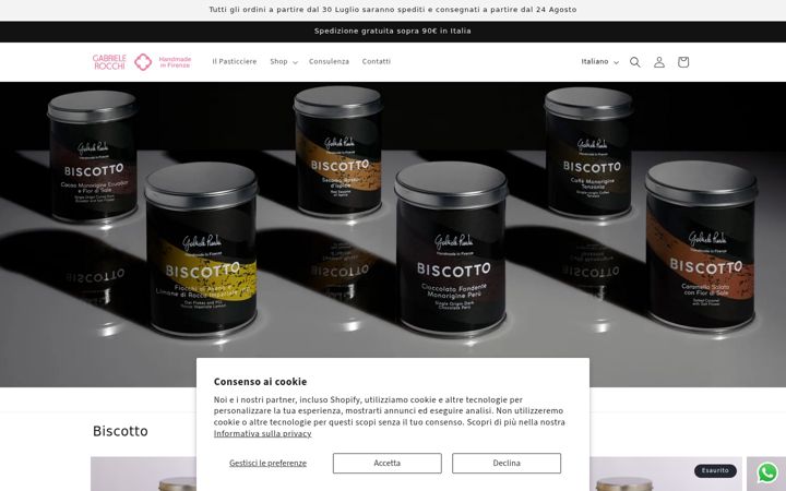 Screenshot of gabrielerocchi.it