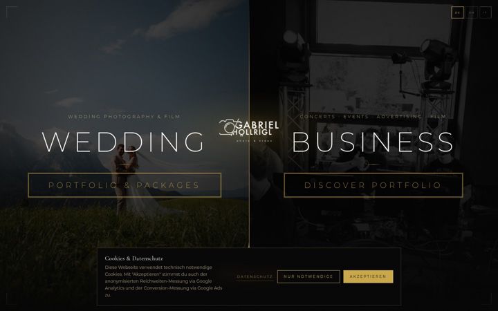 Screenshot of gabrielhoellrigl.com