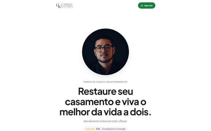 Screenshot of gabrielkanashiro.com