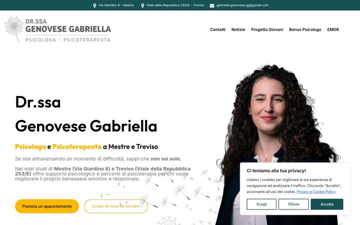 Screenshot of gabriellagenovese.it