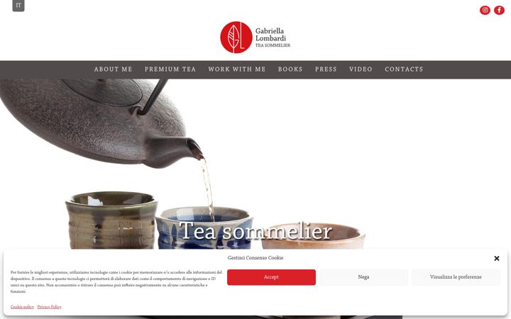 Screenshot of gabriellalombardi.com