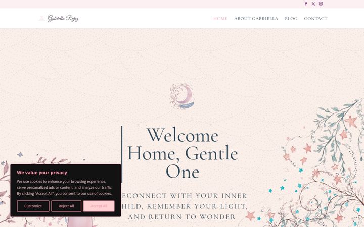 Screenshot of gabriellarujsz.com