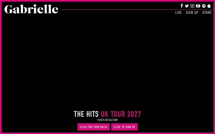 Screenshot of gabrielle.co.uk