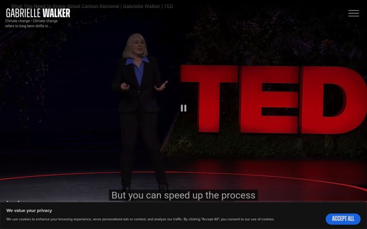Screenshot of gabriellewalker.com