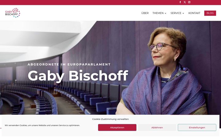Screenshot of gaby-bischoff.eu