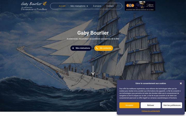 Screenshot of gaby-bourlier.com