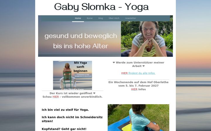 Screenshot stránky gaby-slomka.de