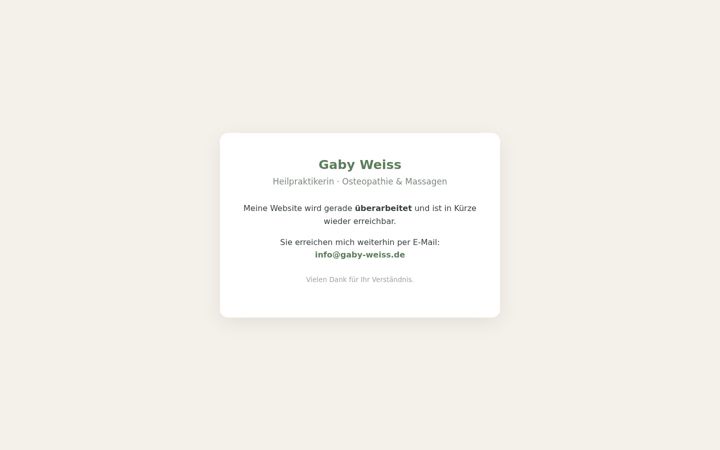 Screenshot of gaby-weiss.de