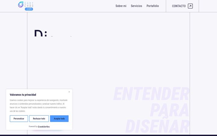 Screenshot of gabychao.com