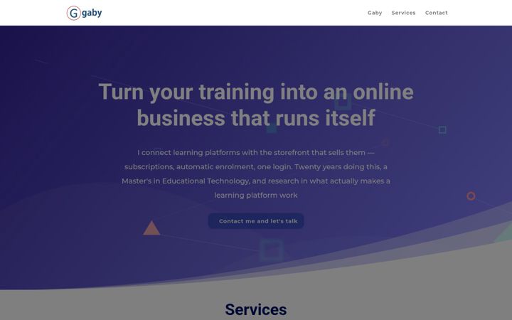 Screenshot of gabydiaz.com