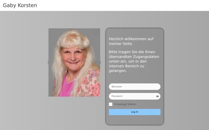 Screenshot of gabykorsten.com