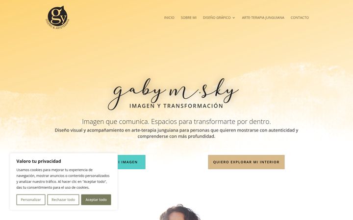 Screenshot of gabymsky.com