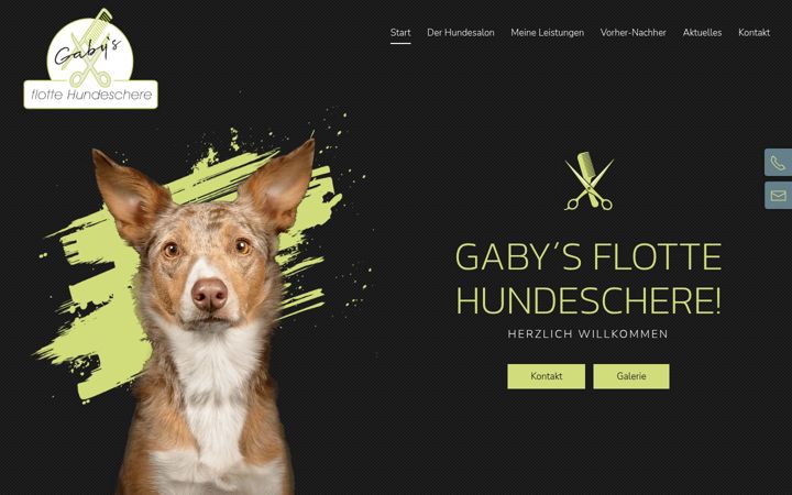 Zrzut ekranu gabys-flotte-hundeschere.de