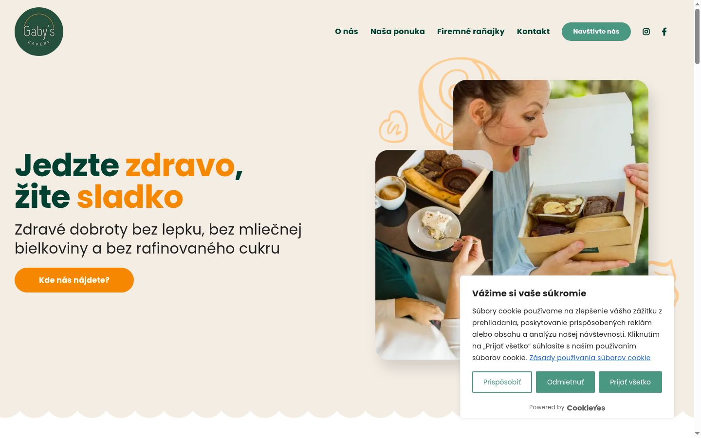 Snímek obrazovky baneru souhlasu zobrazeného před jakoukoli interakcí