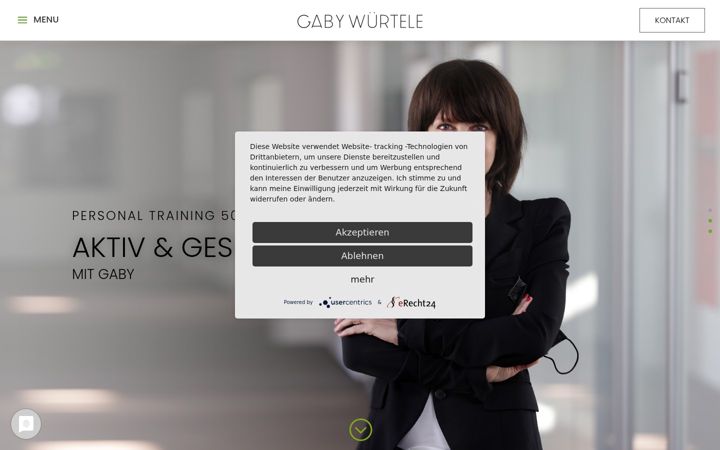 Screenshot of gabywuertele.de