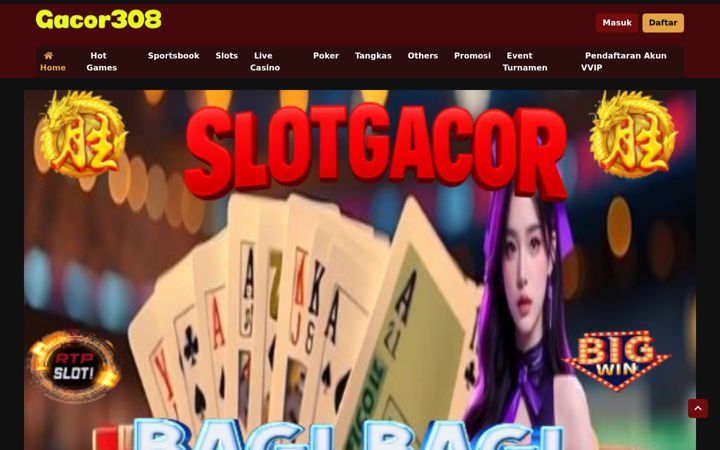 Zrzut ekranu gacor308.net
