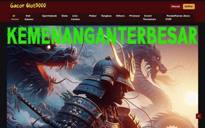 Screenshot of gacor5000slot.org