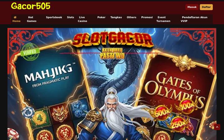 Screenshot of gacor505.net