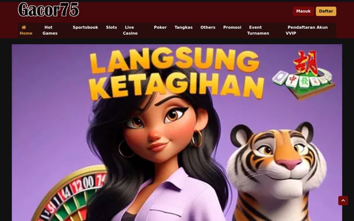 Screenshot of gacor75.org