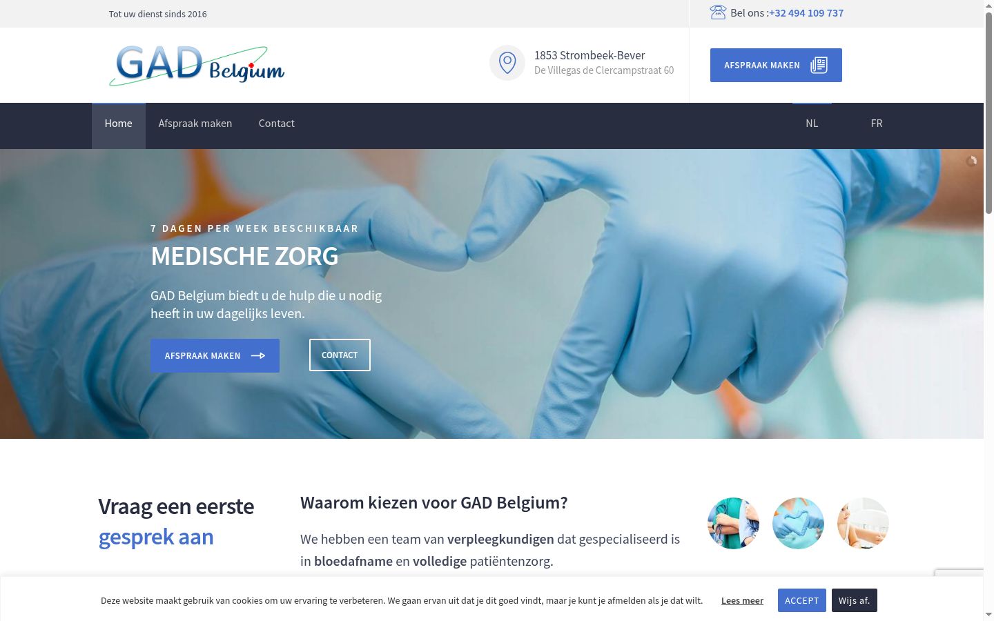 Screenshot tal-banner tal-kunsens muri qabel kwalunkwe interazzjoni