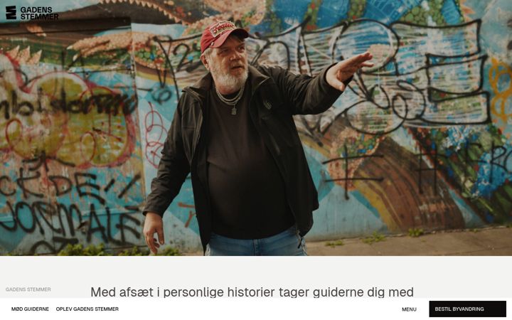 Kuvakaappaus sivustosta gadensstemmer.dk