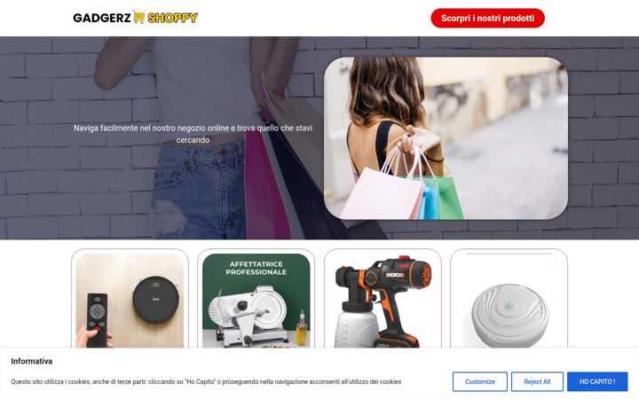 Screenshot of gadgerz-shoppy.com
