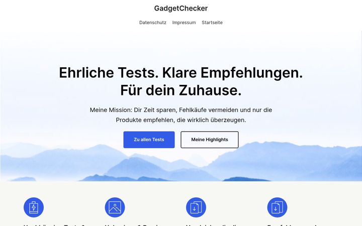Screenshot of gadgetchecker.de