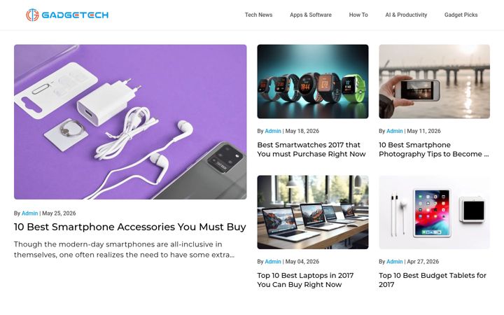 Screenshot ta' gadgetech.info