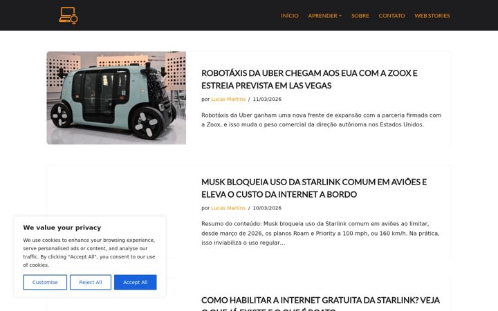 Screenshot of gadgetgarimpo.com