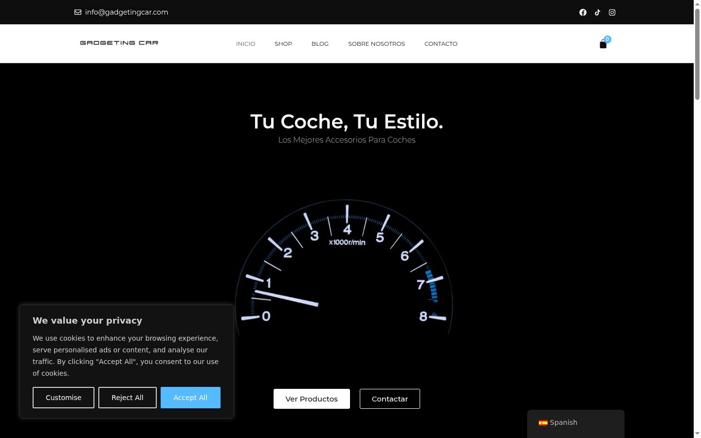 Capture d'écran de la bannière de consentement affichée avant toute interaction
