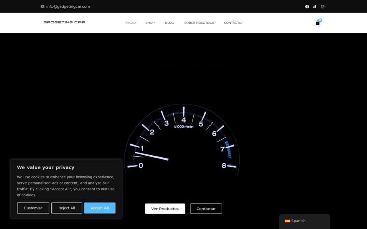 Screenshot of gadgetingcar.com