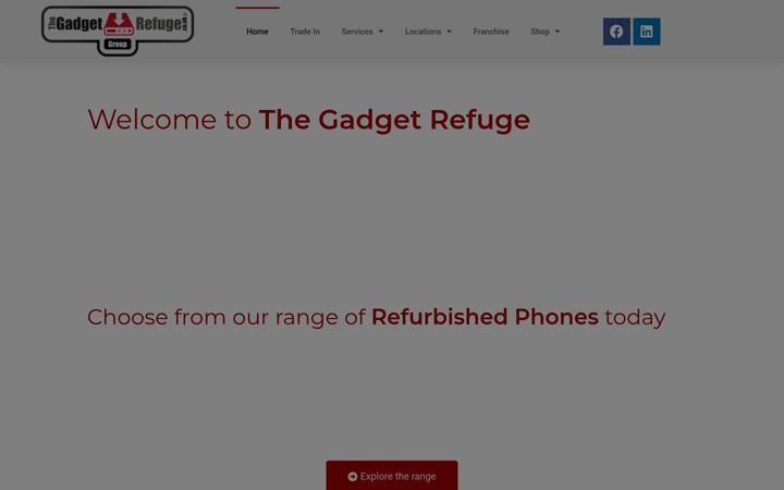 Screenshot of gadgetrefuge.co.uk