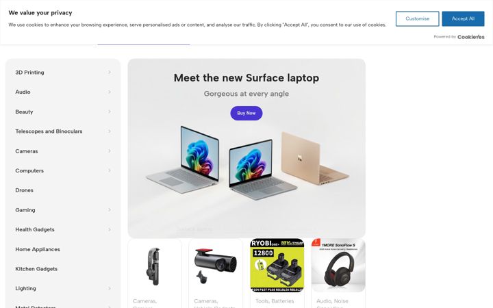 Screenshot of gadgetshack.co.uk