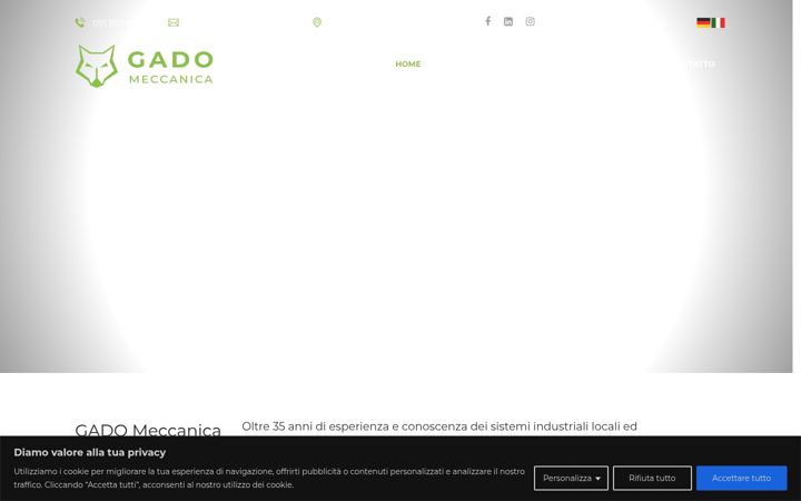 Screenshot of gadomeccanica.ch
