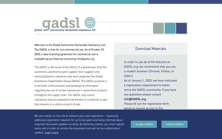 Screenshot of gadsl.org