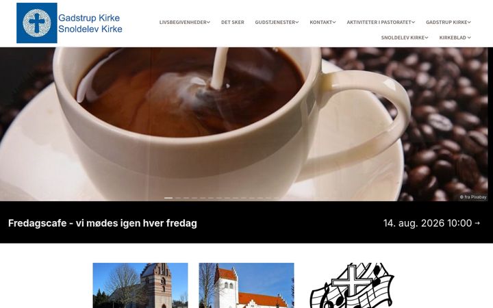 Screenshot of gadstrupsnoldelevkirker.dk