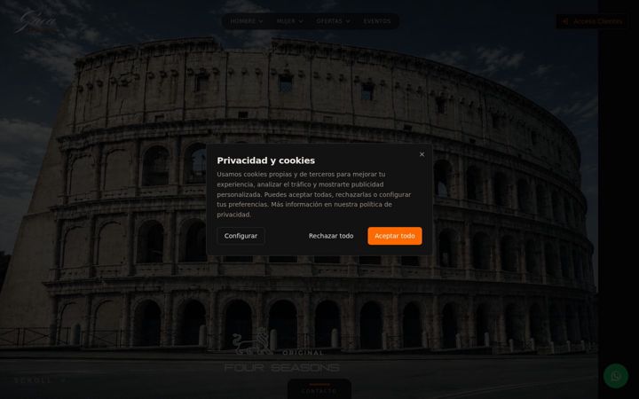 Screenshot of gaeaintermoda.com