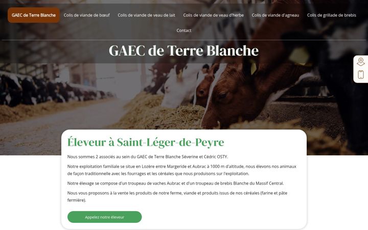 Screenshot of gaec-deterreblanche.fr