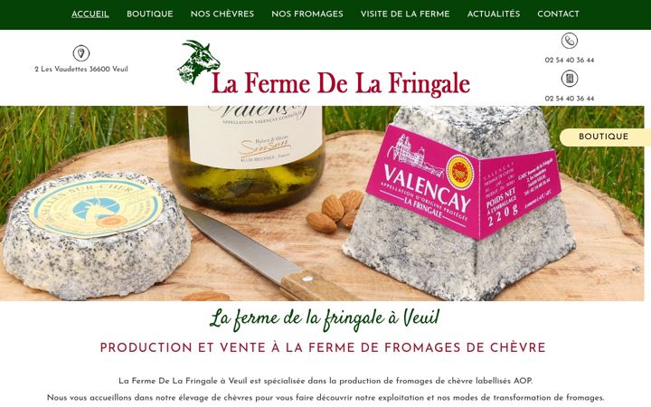 Screenshot of gaec-fermedelafringale-36.com