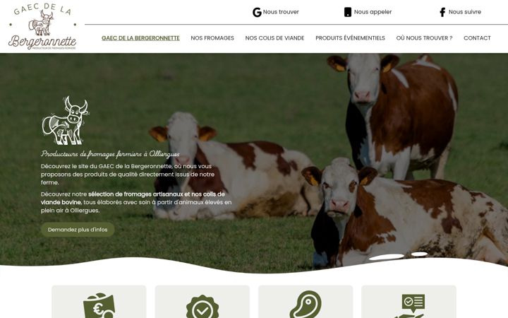 Screenshot of gaecdelabergeronnette.fr