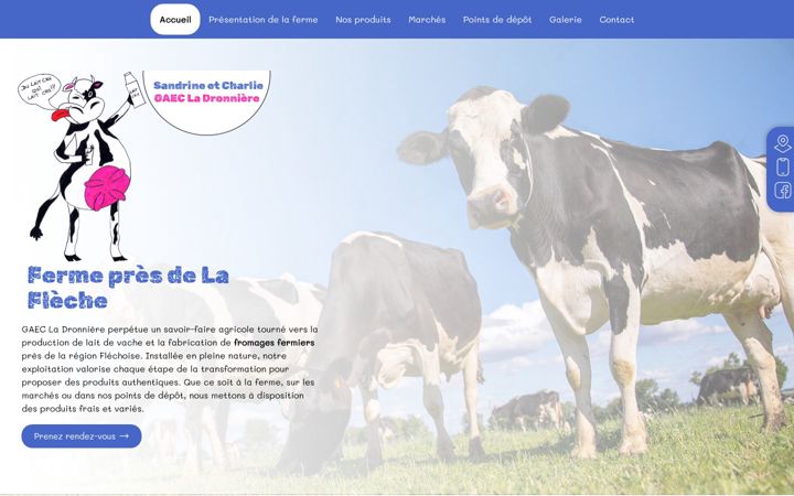 Screenshot of gaecladronniere.fr