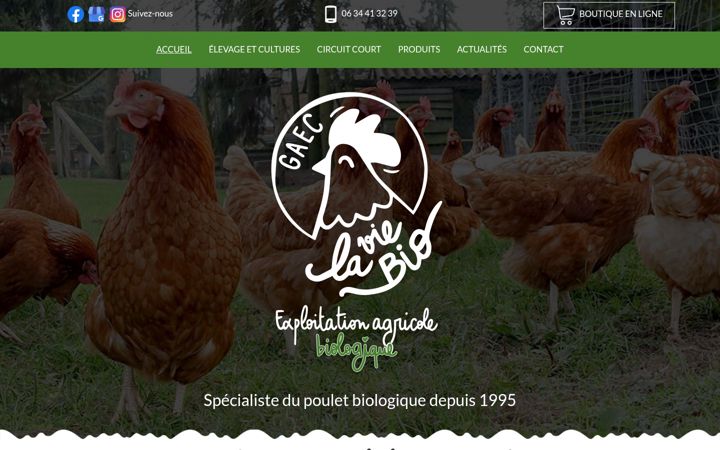 Screenshot of gaeclaviebio-81.fr