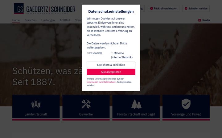 Screenshot of gaedertz-schneider.de