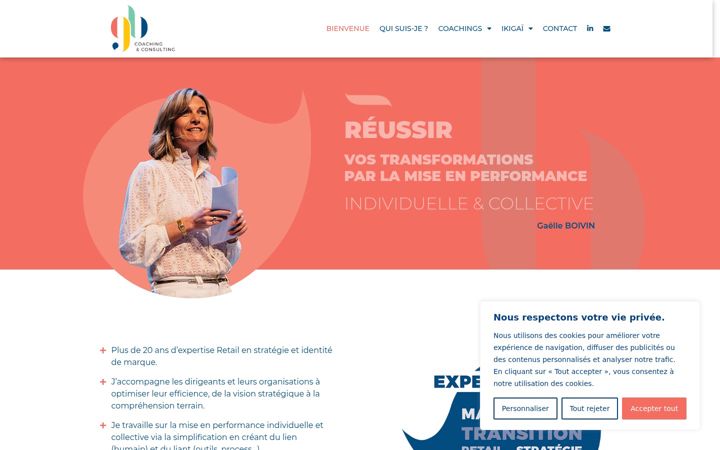 Screenshot of gaelleboivin.com
