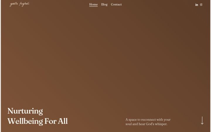 Screenshot of gaellefeghali.com