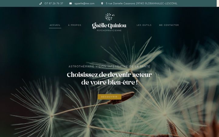 Screenshot of gaellequiniou.fr